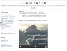 Tablet Screenshot of blog.biblioteka20.pl